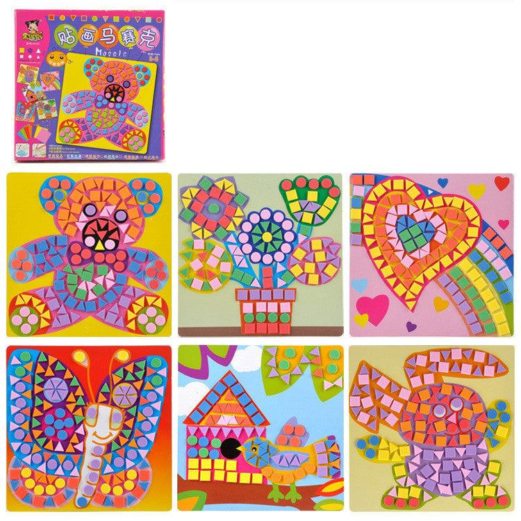 Brunette Baby Mosaic Stickers Children&