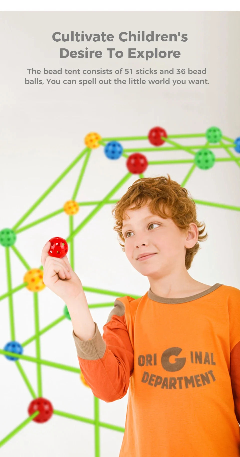3D building kits for kids, with, sticks, tool.