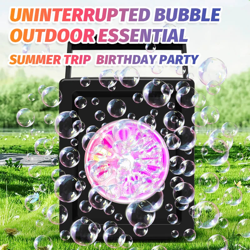 10 Inch Fully Automatic Portable Electric Bubble Machine
