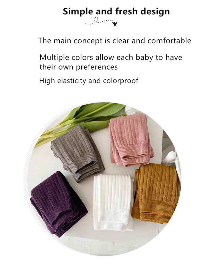 Cotton leggings with elastane uisex