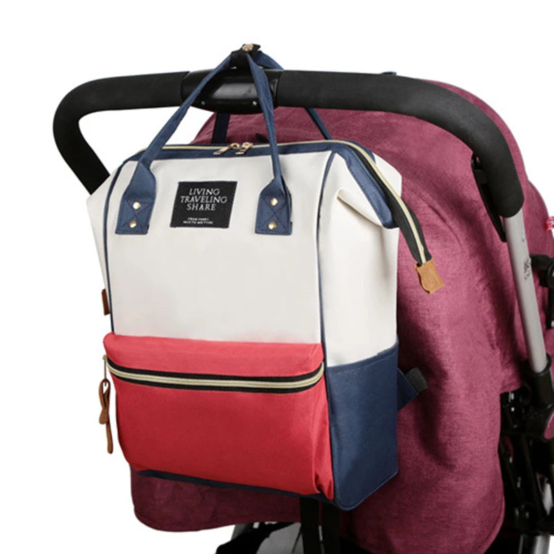 Large multifunctional thermal insulated canvas baby bottle bag