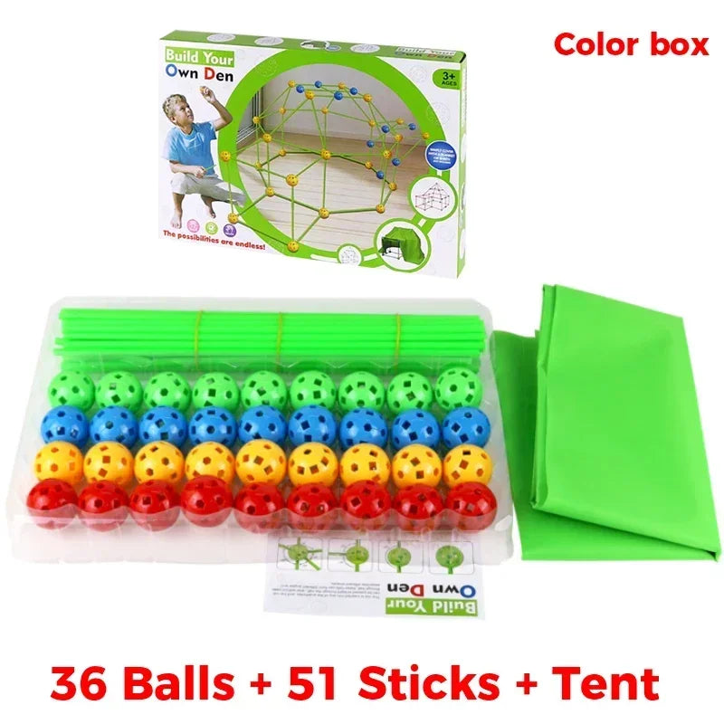 3D building kits for kids, with, sticks, tool.