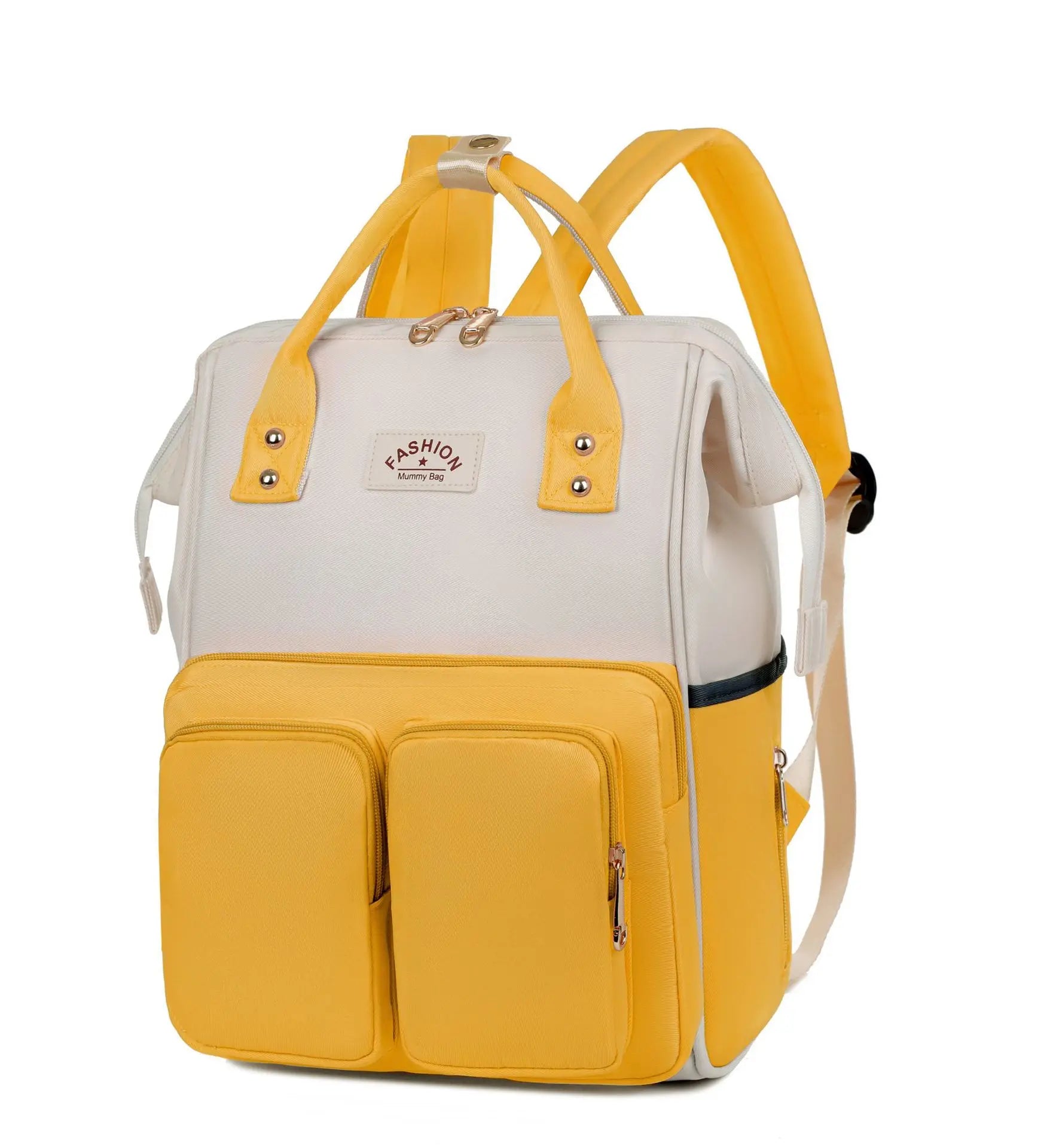 Multifunctional diaper backpack.