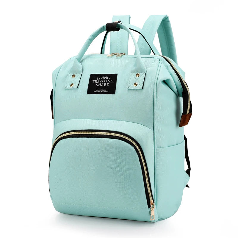 Large multifunctional thermal insulated canvas baby bottle bag