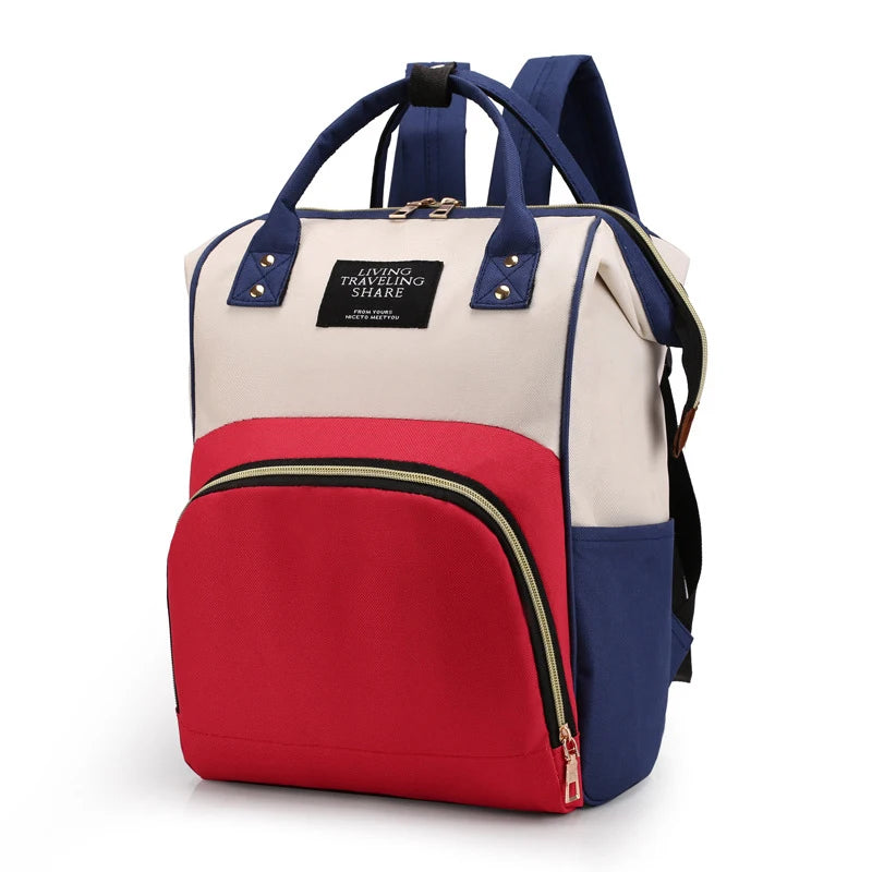 Large multifunctional thermal insulated canvas baby bottle bag