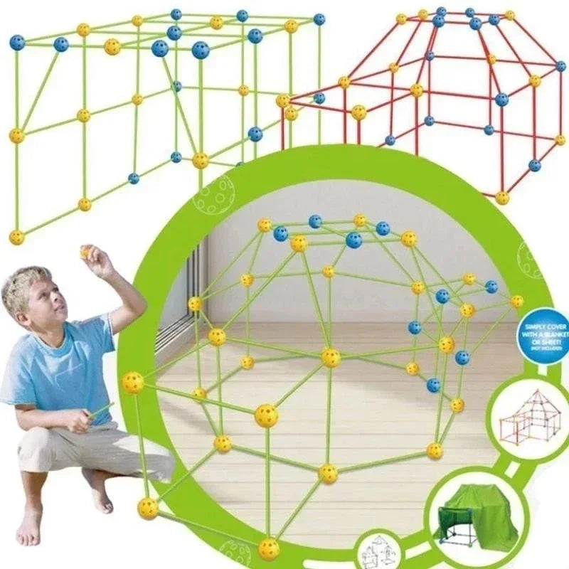 3D building kits for kids, with, sticks, tool.