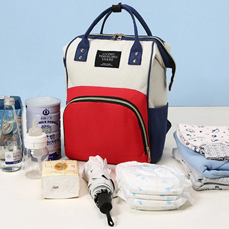 Large multifunctional thermal insulated canvas baby bottle bag
