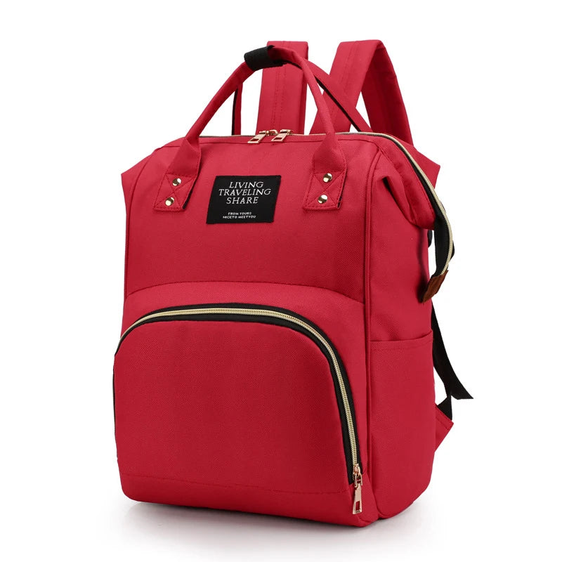 Large multifunctional thermal insulated canvas baby bottle bag