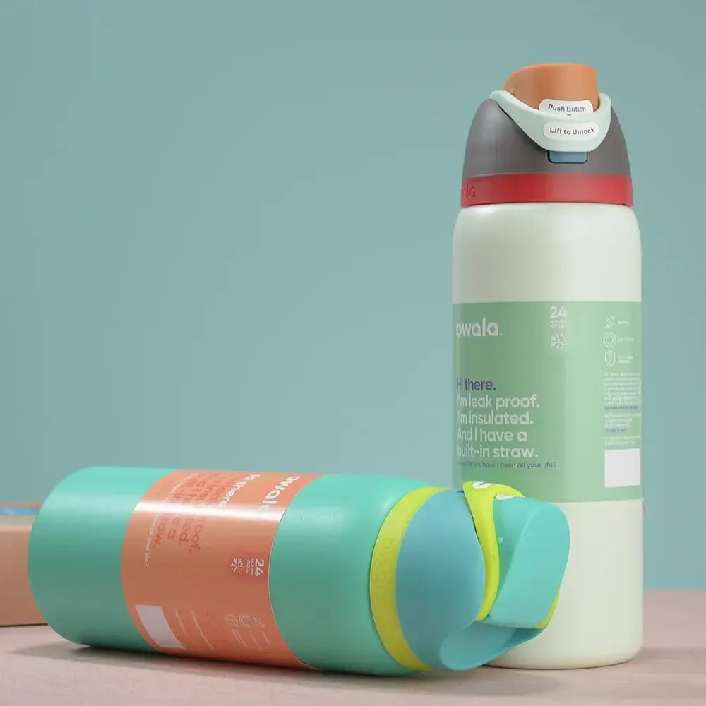 New Owala Stainless Steel Thermos Bottle with Straw