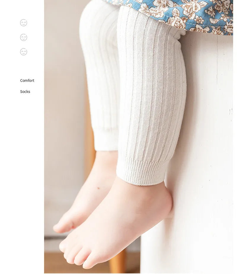 Cotton leggings with elastane uisex