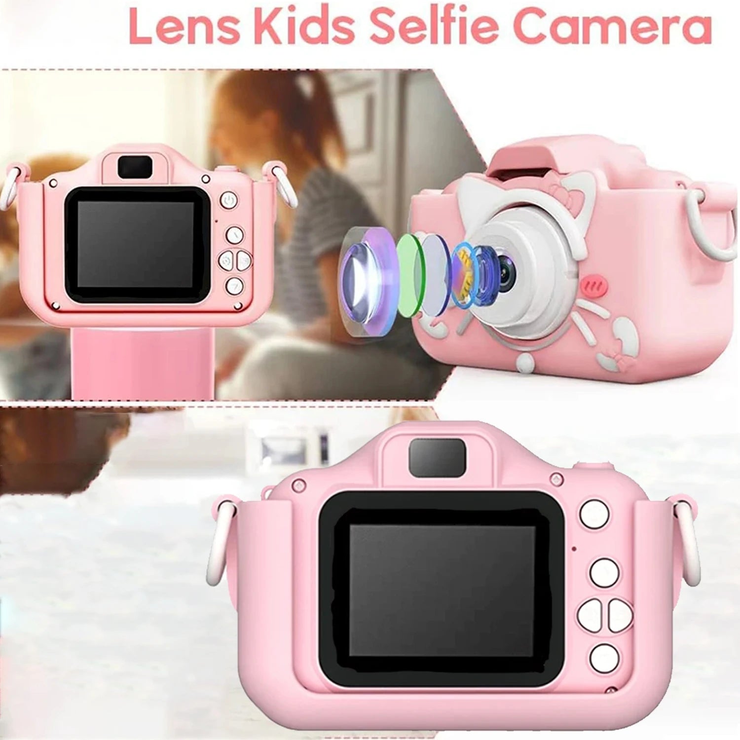 Kids Camera X2 Upgrade 1080P Mini HD Digital Camcorder