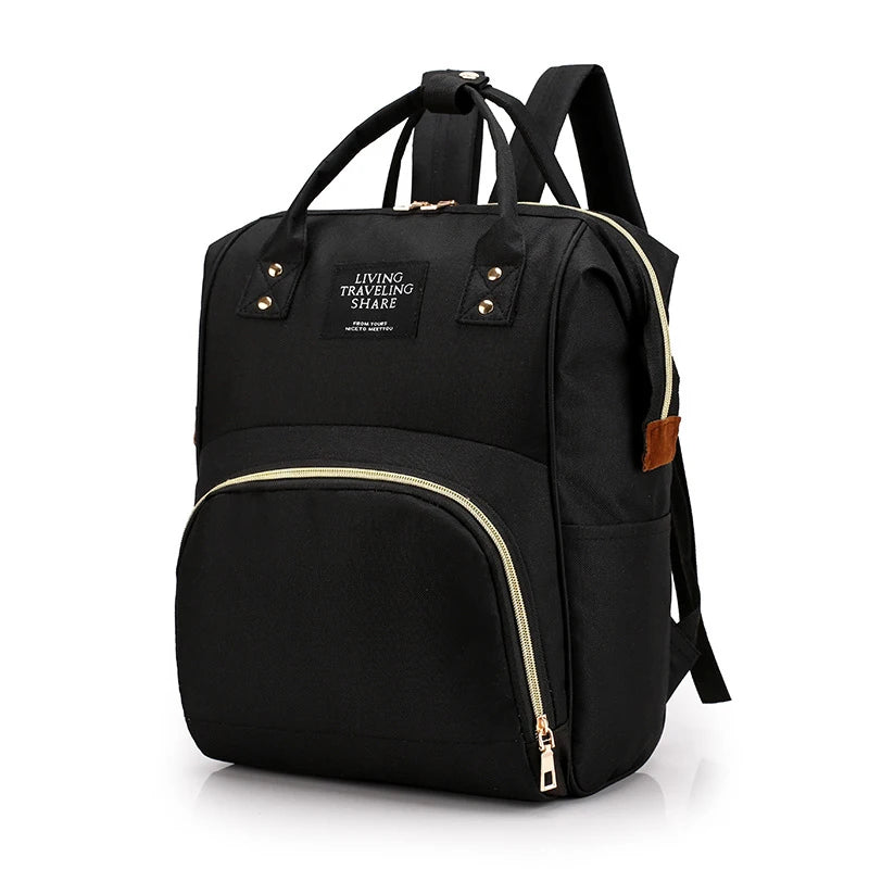 Large multifunctional thermal insulated canvas baby bottle bag
