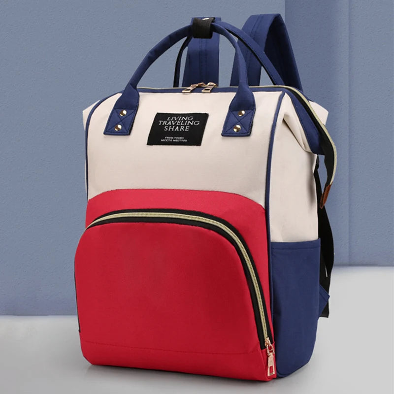 Large multifunctional thermal insulated canvas baby bottle bag