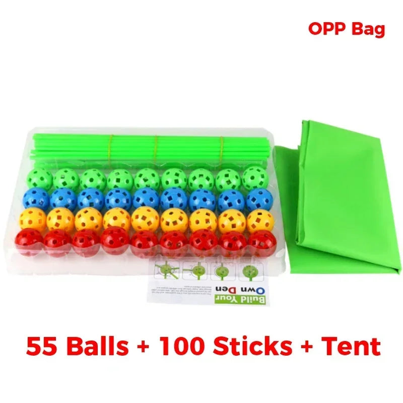 3D building kits for kids, with, sticks, tool.