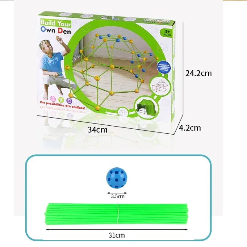 3D building kits for kids, with, sticks, tool.
