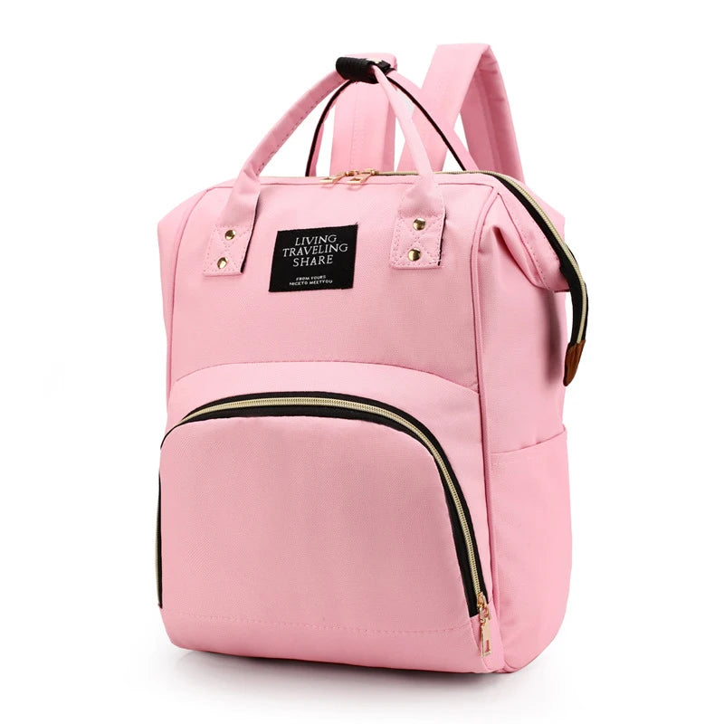 Large multifunctional thermal insulated canvas baby bottle bag