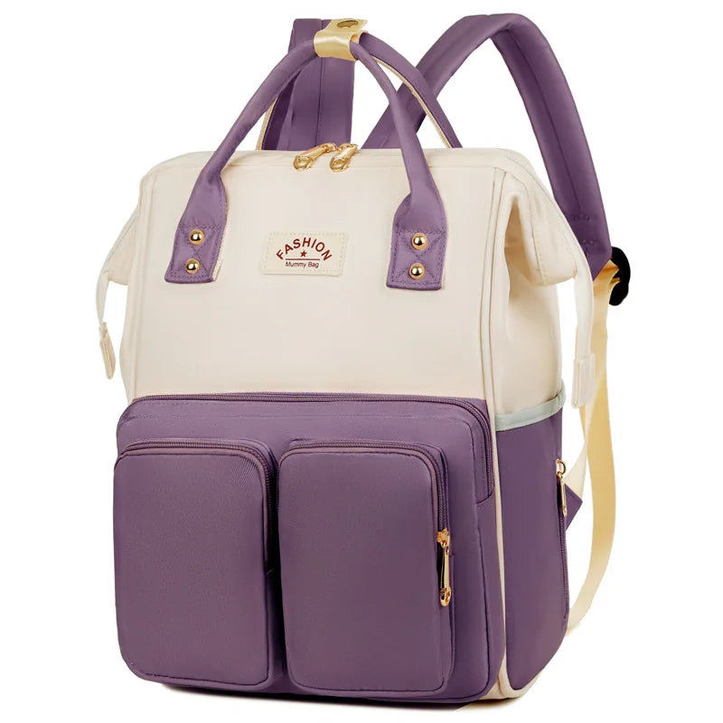 Multifunctional diaper backpack.