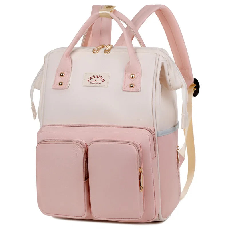 Multifunctional diaper backpack.