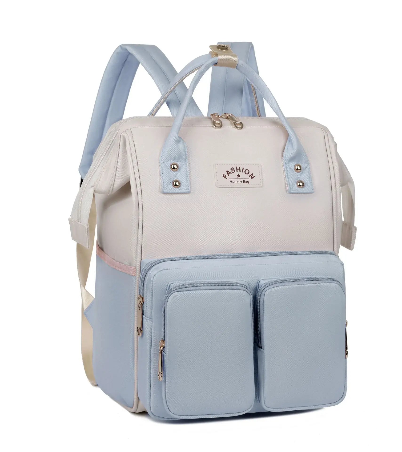 Multifunctional diaper backpack.