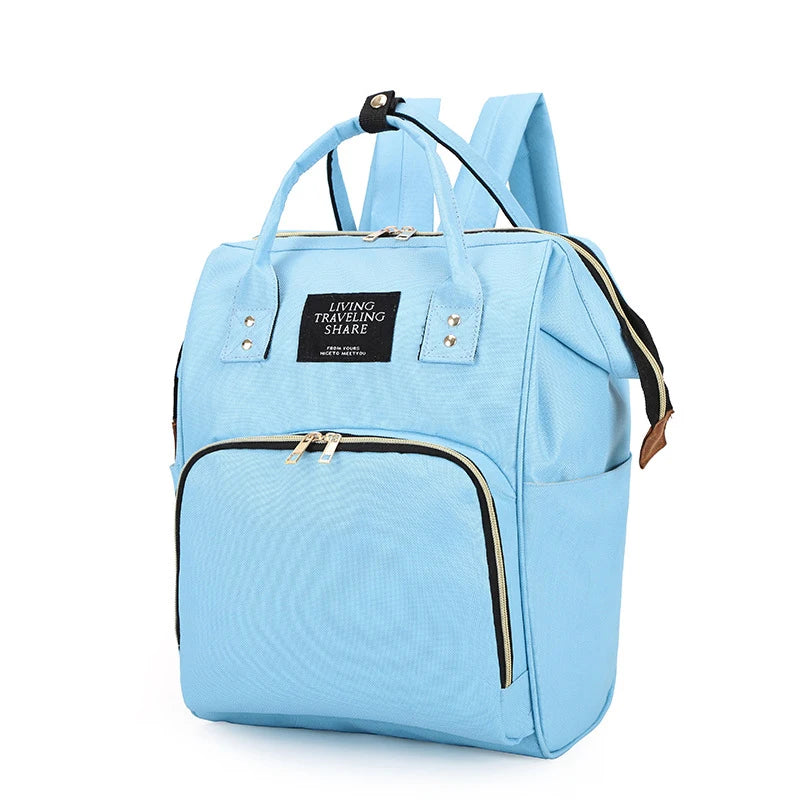 Large multifunctional thermal insulated canvas baby bottle bag