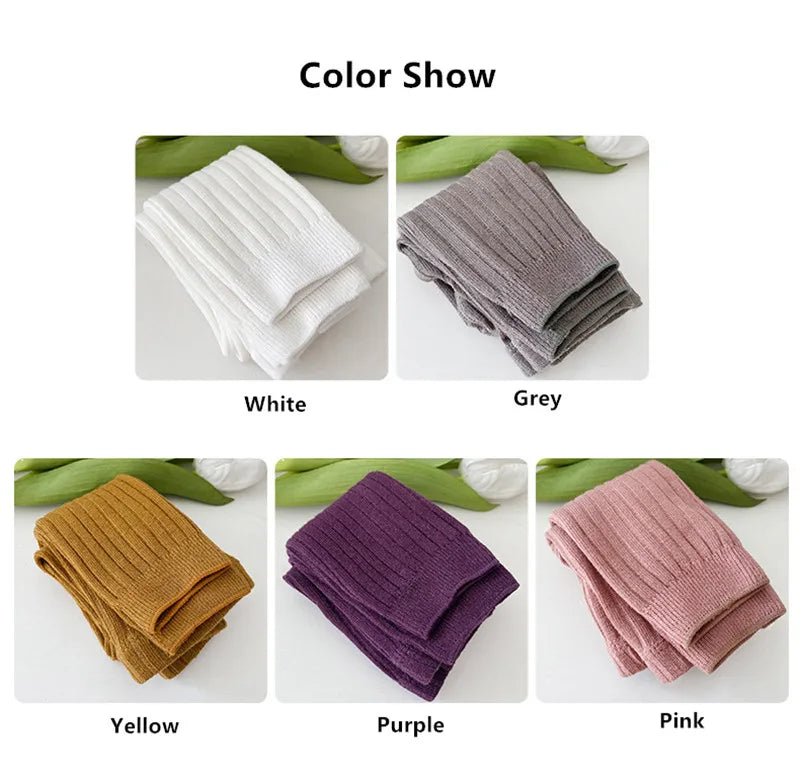 Cotton leggings with elastane uisex