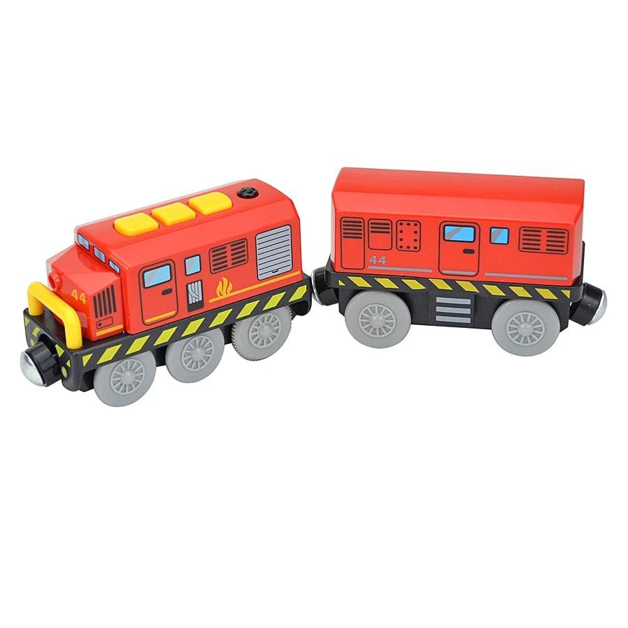 Magnetic electric locomotive for children