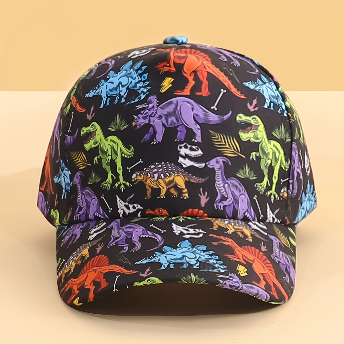 Dinosaur Design Kids Baseball Cap