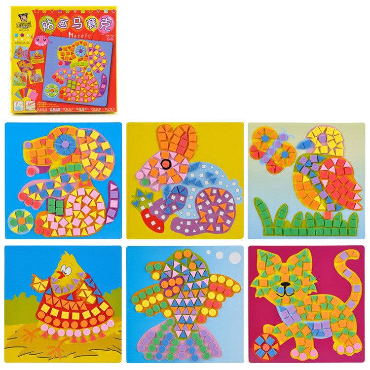 Brunette Baby Mosaic Stickers Children&