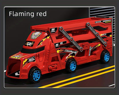 JOVOW Kids Fire Truck Set with 8 Mini Cars