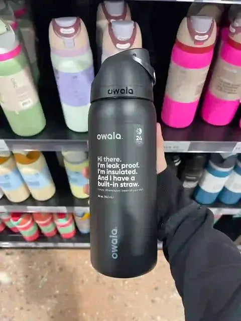 New Owala Stainless Steel Thermos Bottle with Straw
