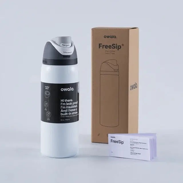 New Owala Stainless Steel Thermos Bottle with Straw