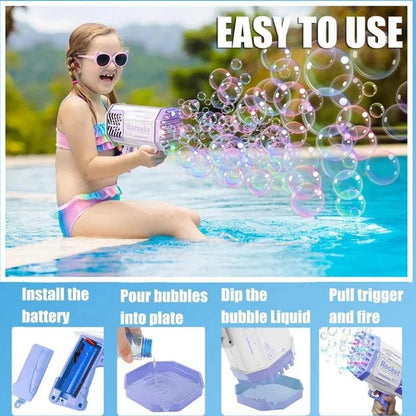 Máquina de bolhas de ar para meninos e meninas