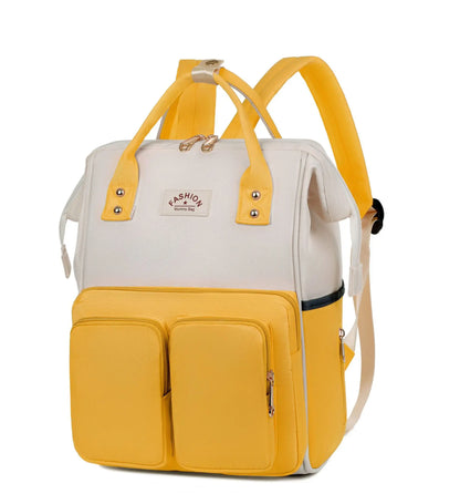 Multifunctional diaper backpack.