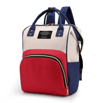 Large multifunctional thermal insulated canvas baby bottle bag