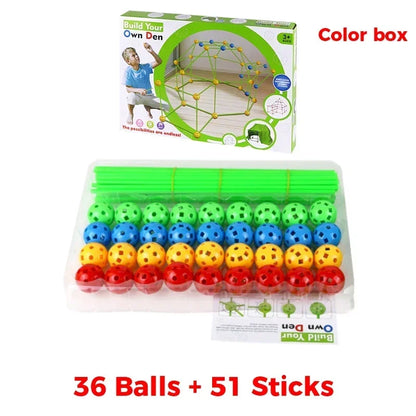 3D building kits for kids, with, sticks, tool.