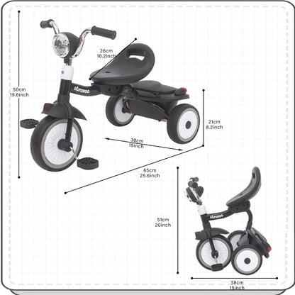 UBRAVOO Baby folding tricycle with pedals