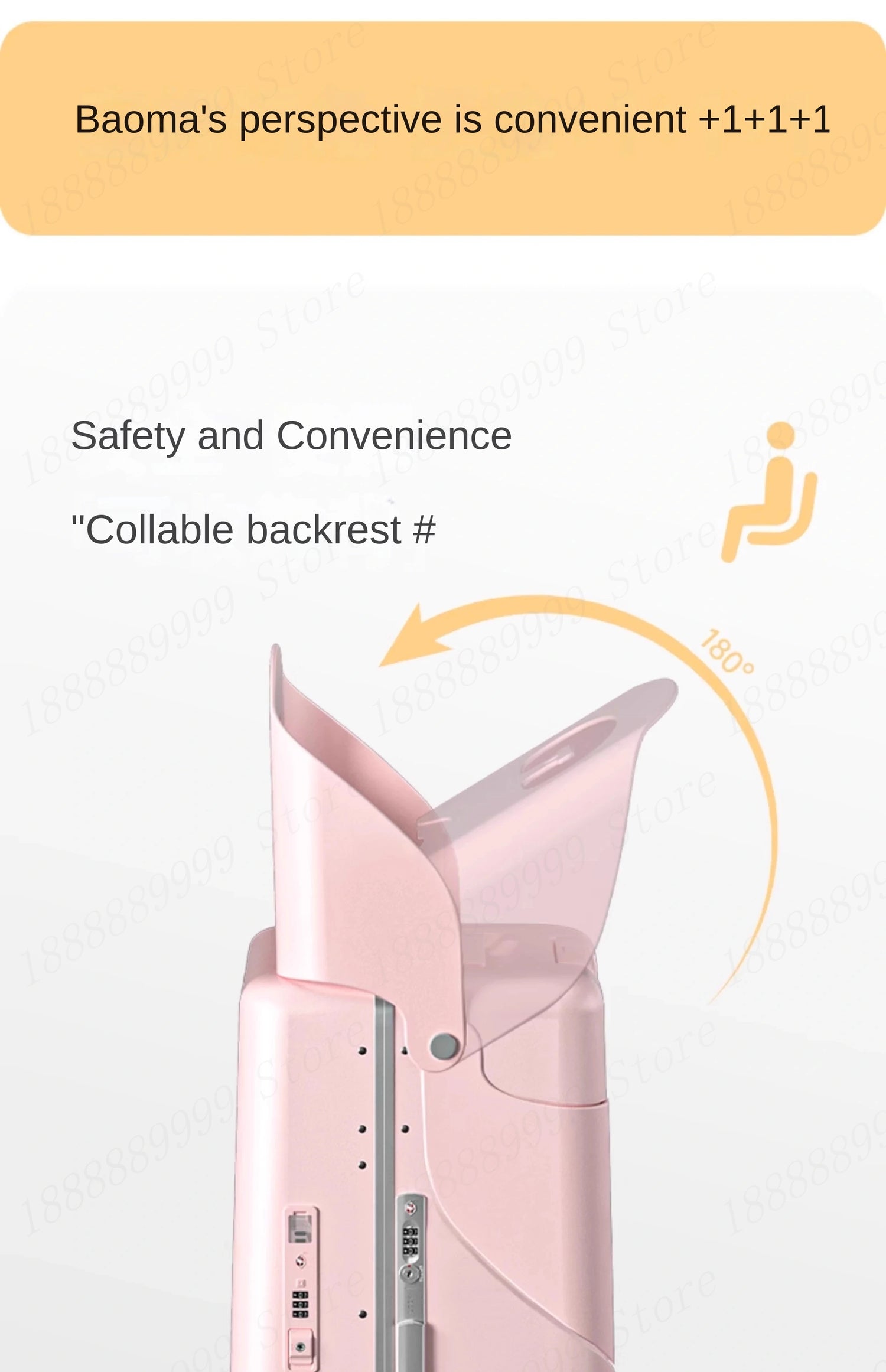 New Suitcase with Child Seat Boarding Trolley 2025