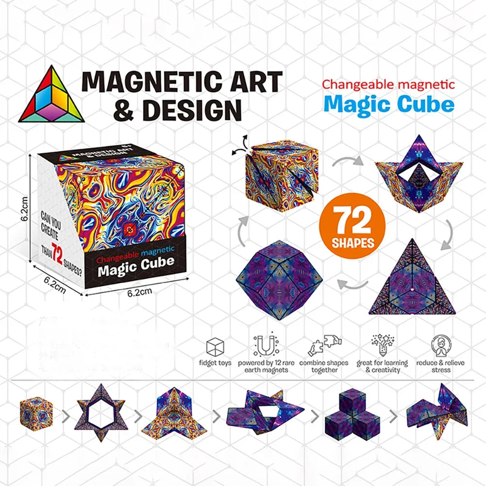 Magnetic Magic Cube (Fidget Toy)
