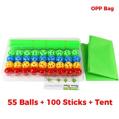 3D building kits for kids, with, sticks, tool.