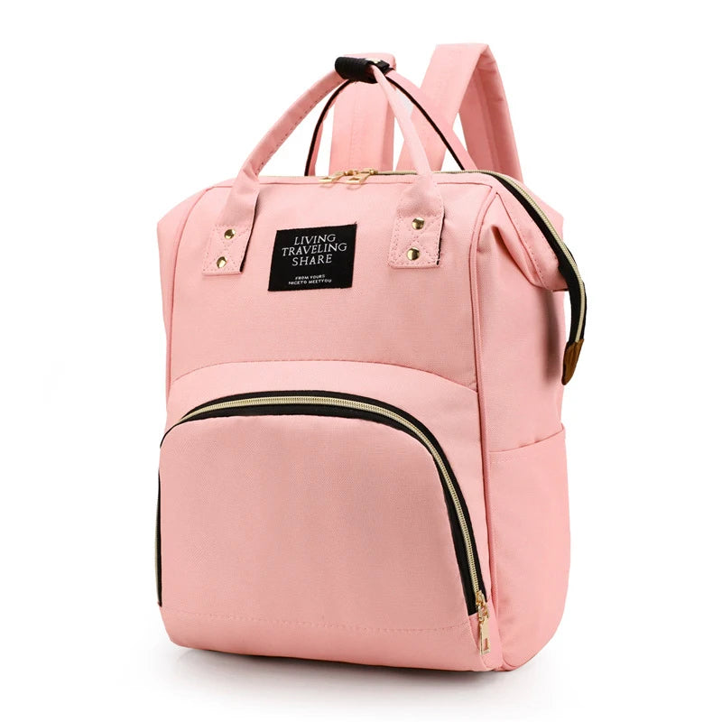 Large multifunctional thermal insulated canvas baby bottle bag