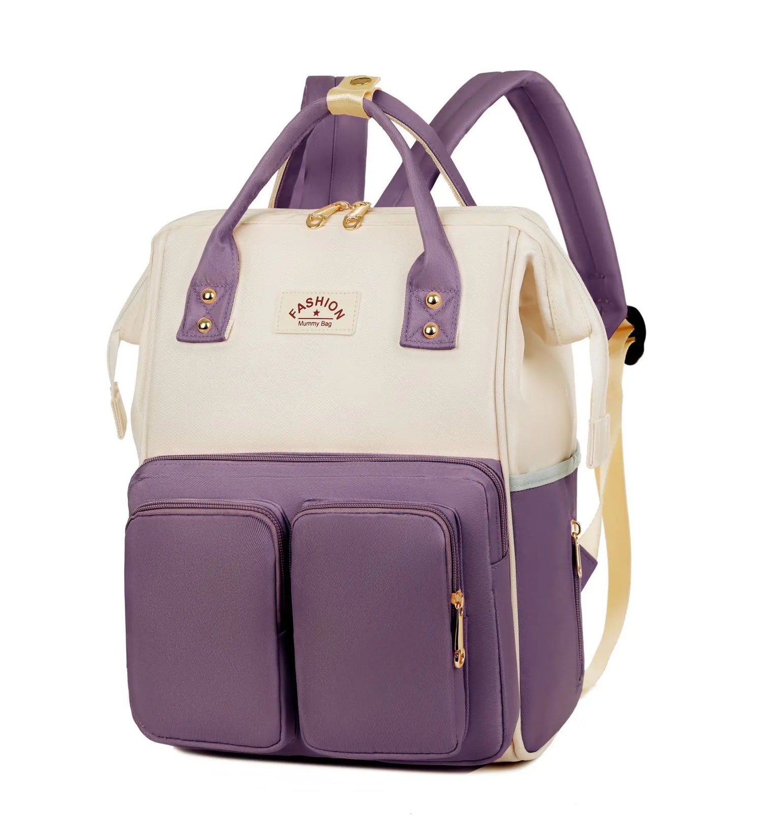 Multifunctional diaper backpack.