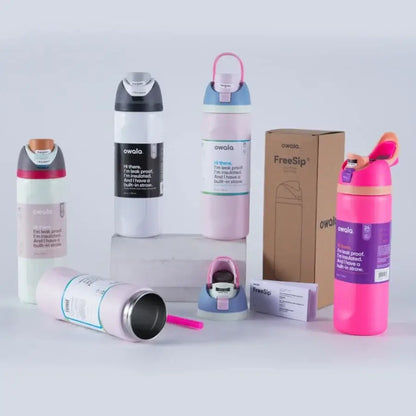 New Owala Stainless Steel Thermos Bottle with Straw
