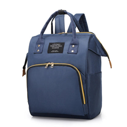 Large multifunctional thermal insulated canvas baby bottle bag