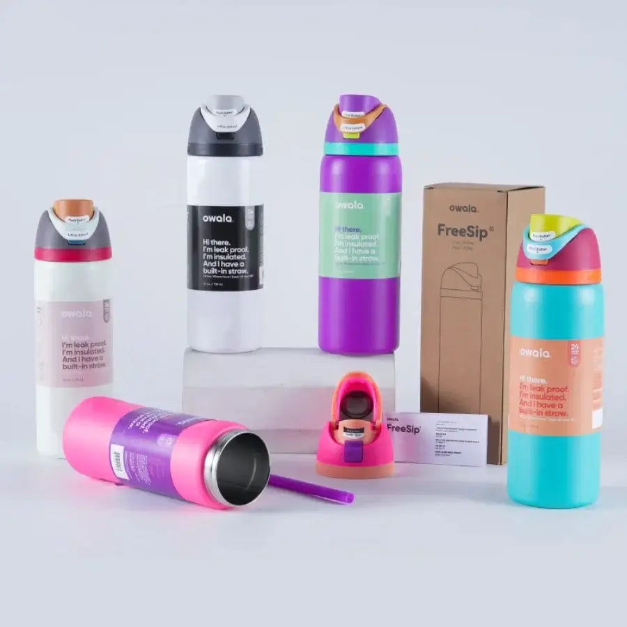 New Owala Stainless Steel Thermos Bottle with Straw