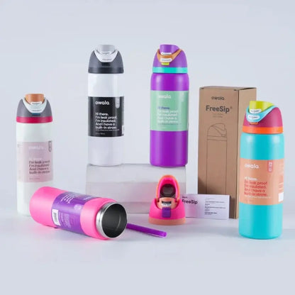New Owala Stainless Steel Thermos Bottle with Straw