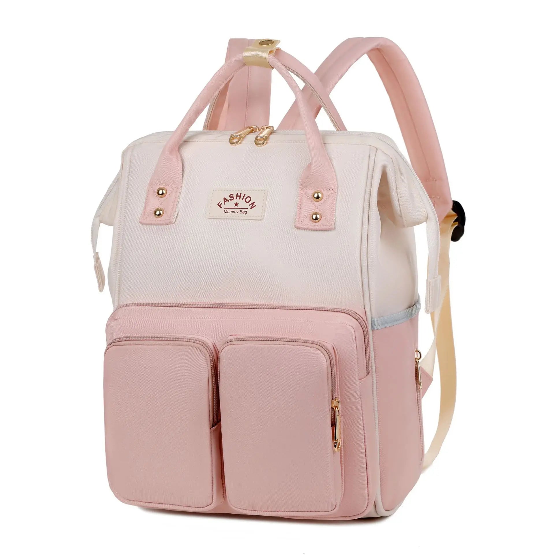 Multifunctional diaper backpack.