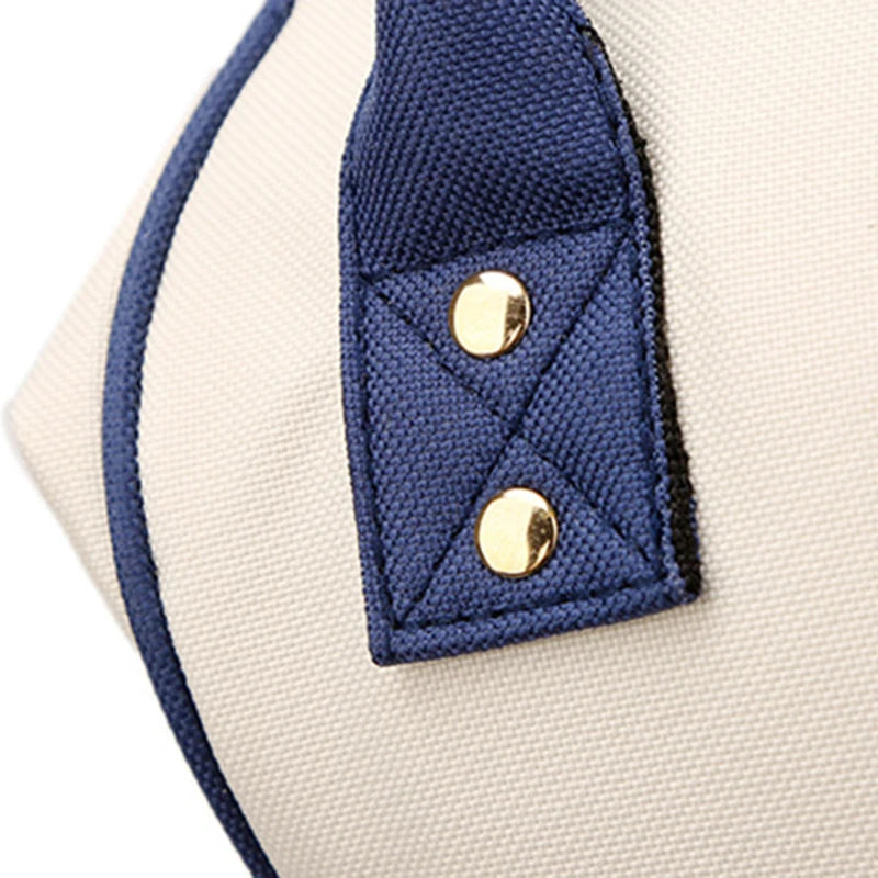 Large multifunctional thermal insulated canvas baby bottle bag
