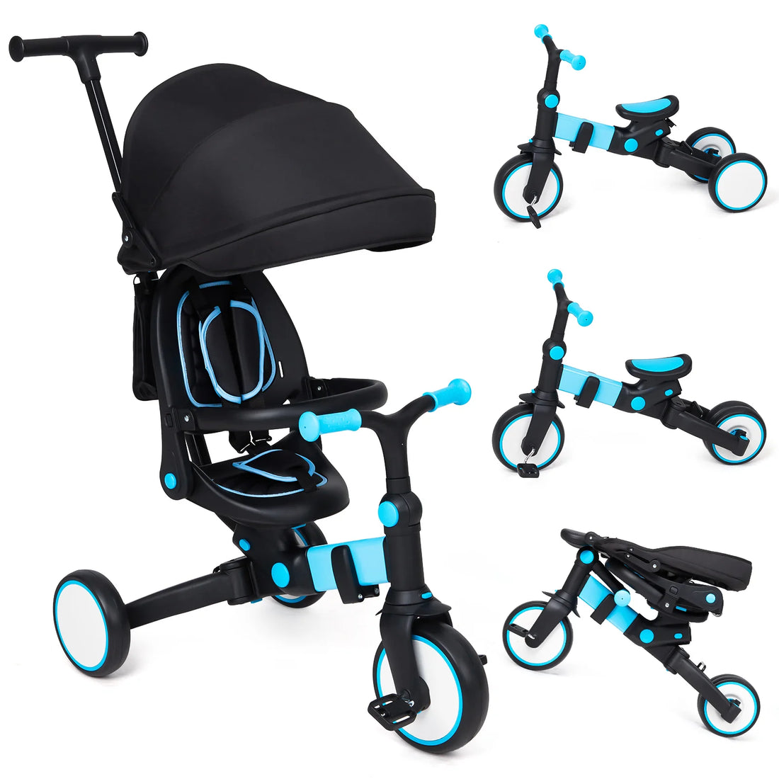 7 in 1 Adjustable Kids Folding Tricycle