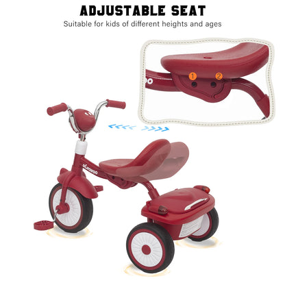 UBRAVOO Baby folding tricycle with pedals