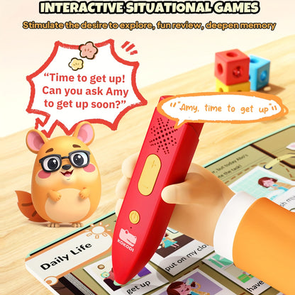 English reading book sets, interactive audio books.